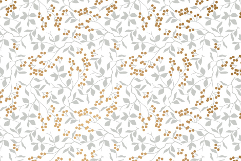 Leaf and berry surface pattern, part of Jenny Adin-Christie's branding.