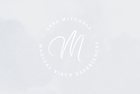 The logo designed by Leaff Design, for Lara Mitchell.